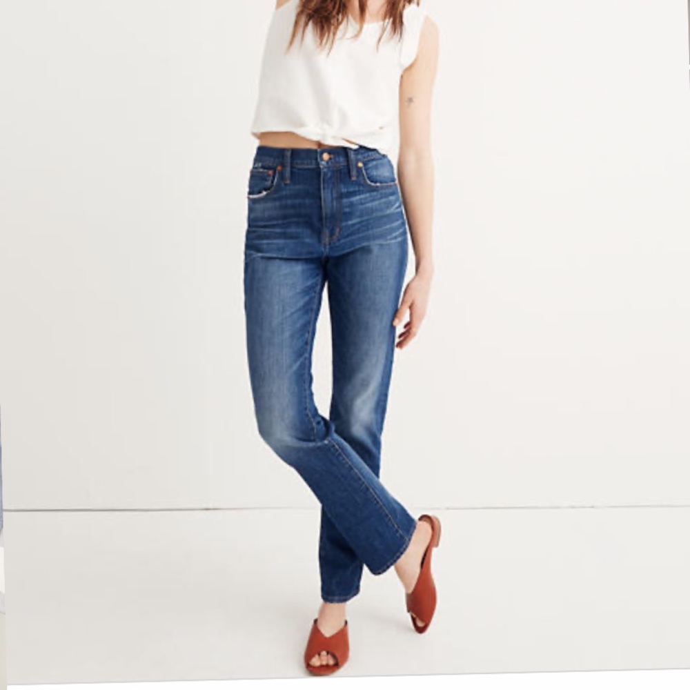NWT Madewell The Tall High-Rise Slim Boyfriend 24T
